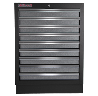 Celokovová dílenská skříňka PROFI s 9-ti šuplíky 680x458x910 mm