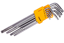 Hoteche HT260910 Sada prodloužených TORX klíčů s otvorem 9 ks