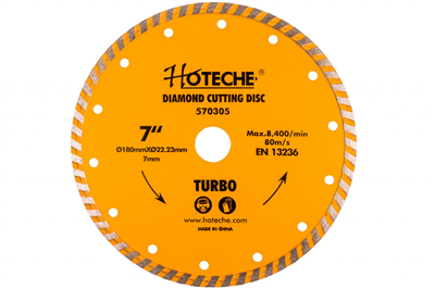 Diamantový řezný kotouč 180 mm, TURBO