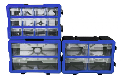 Plastový organizér, 12 boxů