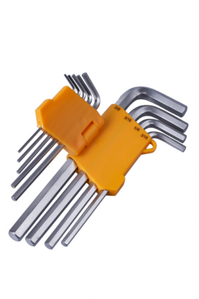 Sada prodloužených imbus klíčů, 9 ks (palcové)