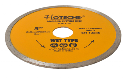 Diamantový řezný kotouč 125 mm, WET TYPE