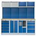 Sestava PROFI BLUE dílenského nábytku 2720 x 495 x 2000 mm