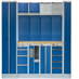 Kvalitní PROFI BLUE dílenský nábytek 4235 x 495 x 2000 mm - 