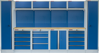 Kvalitní PROFI BLUE dílenský nábytek 3920 x 495 x 2000 mm - MTGS1300AA Blue