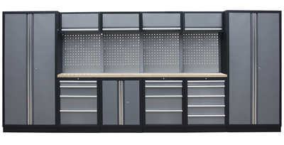 Kvalitní PROFI dílenský nábytek - 4535 x 495 x 2000 - TGS1300A2 Grey