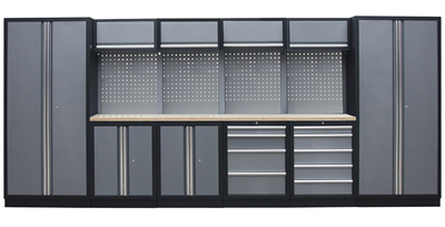 Kvalitní PROFI dílenský nábytek - 4535 x 2000 x 495 mm - TGS1300AA2 Grey