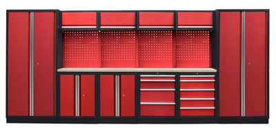 Kvalitní PROFI RED dílenský nábytek - 4535 x 495 x 2000 mm