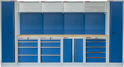 Kvalitní PROFI BLUE dílenský nábytek 3920 x 495 x 2000 mm - MTGS1300A9 Blue