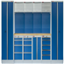 Kvalitní PROFI BLUEdílenský nábytek - 4535 x 2000 x 495 mm -