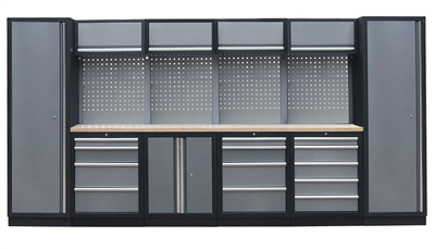 Kvalitní PROFI dílenský nábytek 3920 x 495 x 2000 mm - TGS1300A8 Grey
