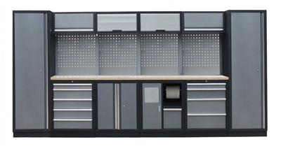 Kvalitní PROFI dílenský nábytek 3920 x 495 x 2000 mm - TGS1301AB Grey