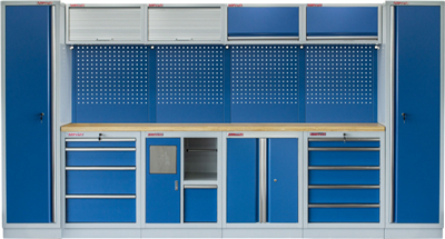 Kvalitní PROFI BLUE dílenský nábytek 3920 x 495 x 2000 mm - MTGS1301AB Blue