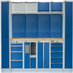 Kvalitní PROFI BLUE dílenský nábytek 3920 x 495 x 2000 mm - 
