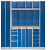Kvalitní PROFI BLUE dílenský nábytek 4235 x 495 x 2000 mm - 