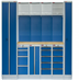 Kvalitní PROFI BLUE dílenský nábytek 4235 x 495 x 2000 mm - 