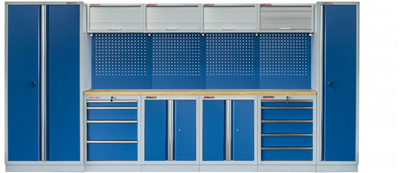 Kvalitní PROFI BLUE dílenský nábytek 4235 x 495 x 2000 mm - MTGS1300AA7 Blue