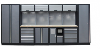 Kvalitní PROFI dílenský nábytek 4235 x 495 x 2000 mm - TGS1301AJ Grey
