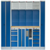 Kvalitní PROFI BLUE dílenský nábytek 4235 x 495 x 2000 mm - 