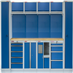 Kvalitní PROFI BLUE dílenský nábytek 3920 x 495 x 2000 mm - 