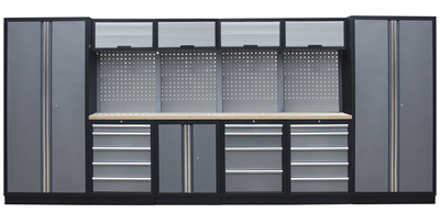 Kvalitní PROFI dílenský nábytek - 4535 x 2000 x 495 mm - TGS1300AI Grey
