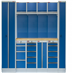 Kvalitní PROFI BLUE dílenský nábytek 4235 x 495 x 2000 mm - 