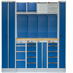 Kvalitní PROFI BLUE dílenský nábytek 4235 x 495 x 2000 mm - 