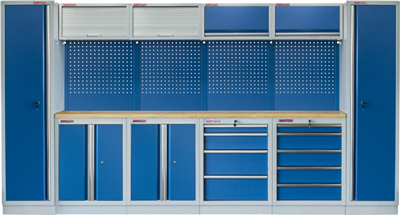Kvalitní PROFI BLUE dílenský nábytek 3920 x 495 x 2000 mm - MTGS1300AA8 Blue