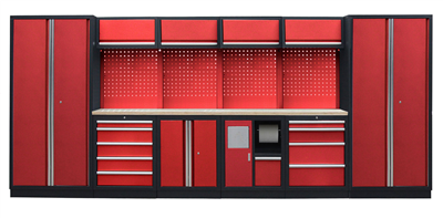 Kvalitní PROFI RED dílenský nábytek - 4535 x 2000 x 495 mm