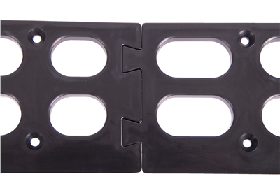 Závěsná plastová lišta se 4 plastovými boxy