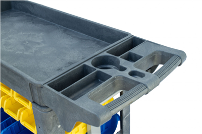 Dílenský vozík s boxy 790 x 430 x 855 mm, 32 boxů
