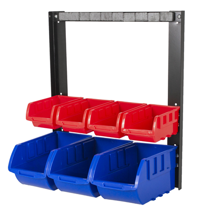 Kovový organizér s magnetickou lištou a 7 plastovými boxy (2/7)