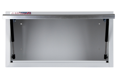 Celokovová závěsná skříňka PROFI BLUE s výklopnými dvířky 680x281x350 mm