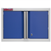 Celokovová dvoukřídlá závěsná skříňka PROFI BLUE 680x281x350