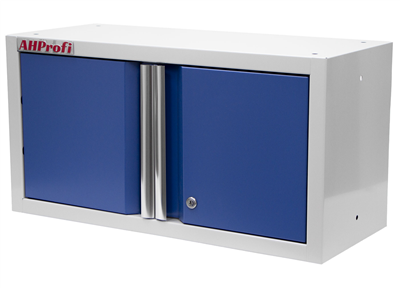 Celokovová dvoukřídlá závěsná skříňka PROFI BLUE 680x281x350 mm