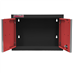 Celokovová dvoukřídlá závěsná skříňka PROFI RED 680x281x350 