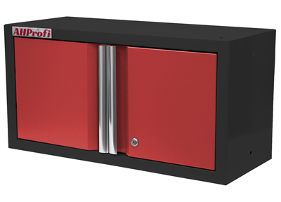 Celokovová dvoukřídlá závěsná skříňka PROFI RED 680x281x350 mm