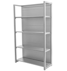 AHProfi MTJA1200 Kovový regál s děrovanou deskou, 1200 x 458 x 2000 mm