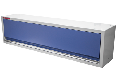 Celokovová závěsná skříňka PROFI BLUE s výklopnými dvířky 1360x281x350 mm