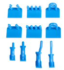 AHProfi MSBRWK0010 Plastové háky do děrované desky, 10 ks