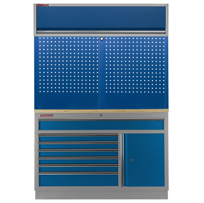 Dílenská sestava PROFI BLUE, 1360 x 495 x 2000 mm
