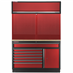 Dílenská sestava PROFI RED, 1360 x 495 x 2000 mm