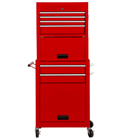 Dílenský vozík s nástavbou, 6 zásuvek