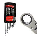 MAR-POL M58609 Klíče očkoploché, ráčnové s kloubem 7ks 8-19mm MAR-POL