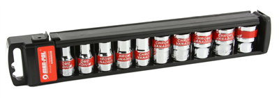 Nástrčné hlavice 8-24mm, 1/2", 10ks s ráčnou MAR-POL