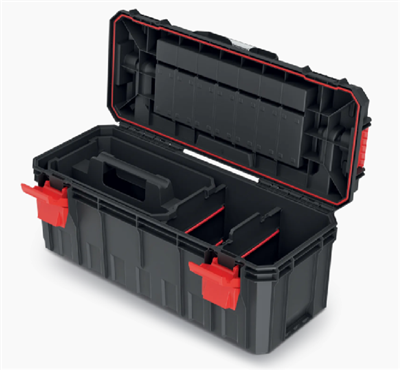 Plastový kufr, box na nářadí KXS6530 X-BLOCK SOLID TOOLBOX PRO KISTENBERG
