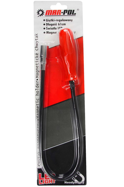 Magnetický držák 61cm, ohebný s LED světlem MAR-POL