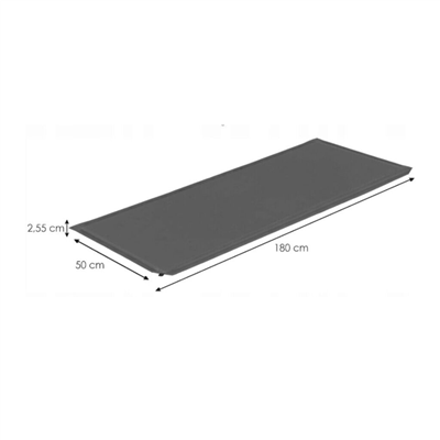 Karimatka samonafukovací 185x50x2.55cm, černá BASS