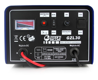 Nabíječka autobaterií 12/24V GZL-30 RIPPER