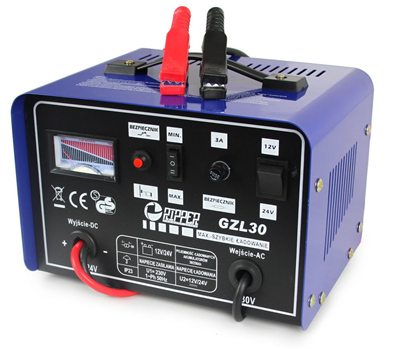 Nabíječka autobaterií 12/24V GZL-30 RIPPER